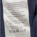 DKNY NWT  V-Neck Puff Short Sleeve Mixed Media Long Dress Navy Size 12 Photo 9