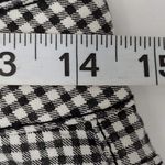 Artisan NY Artisan black gingham midrise shorts size 6 Photo 7