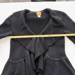 Womens Cardigan Size L Black Knit Ruffle Hem Whimsigoth Witchy Fairy Grunge Size L Photo 7