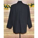 Sag Harbor Vintage  Ladies Blazer Jacket Black Gold Button Collared Size 14 Retro Photo 4