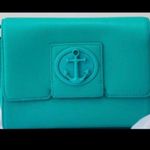 Talbots Green Pebble Leather Crossbody Handbag Purse Photo 4