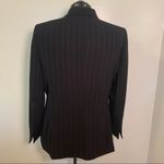 Kasper 3 Button Blazer Black White Stripes Photo 5