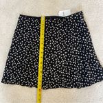 Forever 21 NWT  Ditsy Floral Print Mini Skirt A-Line Black/White Size Medium Photo 6
