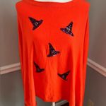 Victoria Harbour Orange Poncho Shrug with Sequined Witch Hats Size undefined Photo 0