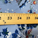 Philosophy Blue Orange Floral Boho Blouse Womens S Boxy Flowy Shirt Cap Sleeve Photo 7