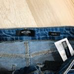 Black Label  fringe denim mini skirt sz small Photo 5