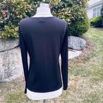 Carmen Marc Valvo Black Top with Gold Studs Photo 13