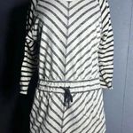 Loft  Cotton Striped Drawstring Sweatshirt, size Medium. Photo 0