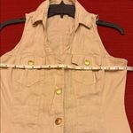 Guess  Cream Sleeveless Button-Down Dress Photo 3