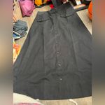 Tuckernuck NWOT  Elegant Black Button-Down midi Skirt size 8 Photo 2