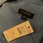 Talbots  Scattered Floral Tie Front Midi Dress in Blue - Size 6 Photo 3