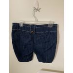 REWASH  Bermuda Shorts Size 7 Denim Dark Wash 9.5" Inseam Slash Pockets Low Rise Photo 2