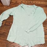 Free People BEACH PICNIC Short Knot ROMPER S Mint Green Photo 1
