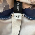 Onzie Leggings Women XSmall Hot Yoga High Rise Navy Blue Floral Nomad Blossom Photo 5