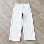 Spanx  Stretch Twill Cropped Wide Leg Pant Bright White 20312Q Size Medium Petite Photo 9