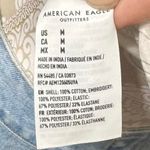 American Eagle  White Polka Dot Tie Front Crop Top Women's Medium Y2K Festival Photo 5