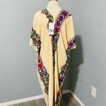 ZARA  Multicolored V-Neck Tunic Short Sleeves Midi Summer Beach Dress Size XL Photo 7