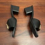 A New Day Diana Buckle Heel Mule woman’s Black gold square toe shoe New size 8.5 Photo 3