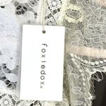 Foxiedox  mini lace dress Cream Ivory White M Sleeveless Lightweight Retro Photo 9