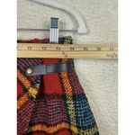 Urban Outfitters Skirt Womens Small Red Plaid Wrap Mini Buckle Academia Preppy Photo 5