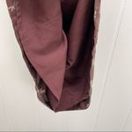 Madewell 100% Silk Mini Dress Size 0 Palm Tree Chocolate Brown Photo 12