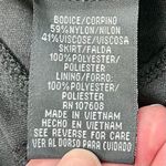 Leslie Fay Black Lace Ruched Waistline Elbow Sleeve Dress 12 Photo 7