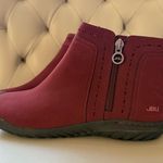 Jbu by Jambu Red Ankle Juno Boots Memory Foam Zip Waterproof Casual Comfort New Photo 3
