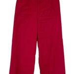 Anthropologie  Maeve The Colette Red Wide Leg Pants Sz 31P Photo 0