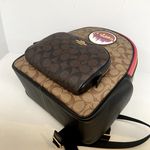 Coach Court Backpack In Blocked Signature Canvas With Souvenir Patches c6920 Photo 4