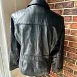 wilson's leather  Maxima Black Blazer Style Vintage Jacket Button Up Bikercore Photo 3