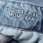 American Eagle  Outfitters High Rise Mom Jeans Womens 4 Belted Paperbag Waist Photo 5