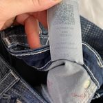 True Religion Women's Dar Blue with Plaid Shimmer Print Skinny Jeans- 30 Photo 7