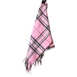 Dillards Plaid Scarf Lot Womens Acrylic Fringe Wrap Red Pink Tan Cream Germany Photo 4