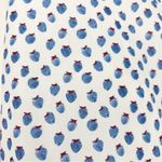 Hadleigh’s Cotton Blue Strawberry Print Mini Skirt Size 6 White Photo 1
