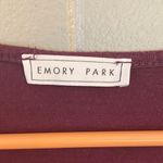 Emory park  Deep Purple Short Sleeve Top Photo 1