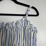Aerie  Striped Tiered Maxi Dress Small Blue Neutral NEW Casual Coastal Nautical Photo 3