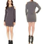 Rachel Roy Cold Shoulder sweatshirt dress Gray Size M Photo 1