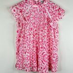 Nanette Lepore pink ikat pintuck lace short bell sleeve blouse small Photo 1