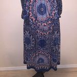 Maurice's Woman’s 0X Sleeveless Colorful Dress Multicolor Open Strappy Back Photo 2