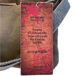 NWT Travelti Striped 3 Star canvas and Leather Crossbody Bag Photo 6