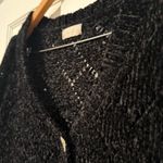 Altar'd State Altar’d State Long Sleeve Cropped Chenille 3 Button Cardigan Black Size Small Photo 3