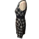 Nine West black and white tweed sheath dress with two front pocket details size Photo 2