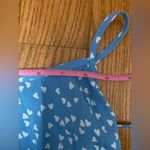 SheIn  Light Blue with White Hearts Sleeveless Low Back Mini Dress Photo 7