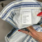 American Eagle Nautical Striped High Waisted Mom Shorts Size 4 Photo 3