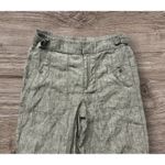Athleta Voyager Linen Pant In Olive Green Size 10 Photo 5