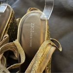 Zigi New York Cork Gladiator Strappy Tie Up Wedge Sandals gold Sz 10 Photo 2