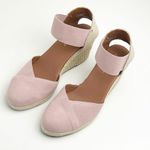 Tommy Bahama Amalia Rose Almond Toe Elastic Ankle Strap Wedge Sandals, Size 7.5 Photo 8