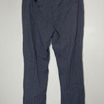 Lafayette 148  Blue Pinstriped Wide Leg Cropped Dress Pants Size 12 Photo 3
