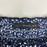 West Kei  Navy Blue‎ Dot Print Square Neck Maxi Dress Women's Size Medium M NWT Photo 5