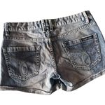 Calvin Klein Distressed Jean Shorts Roll Cuff Med Wash Women's 6 Denim Festival Photo 1